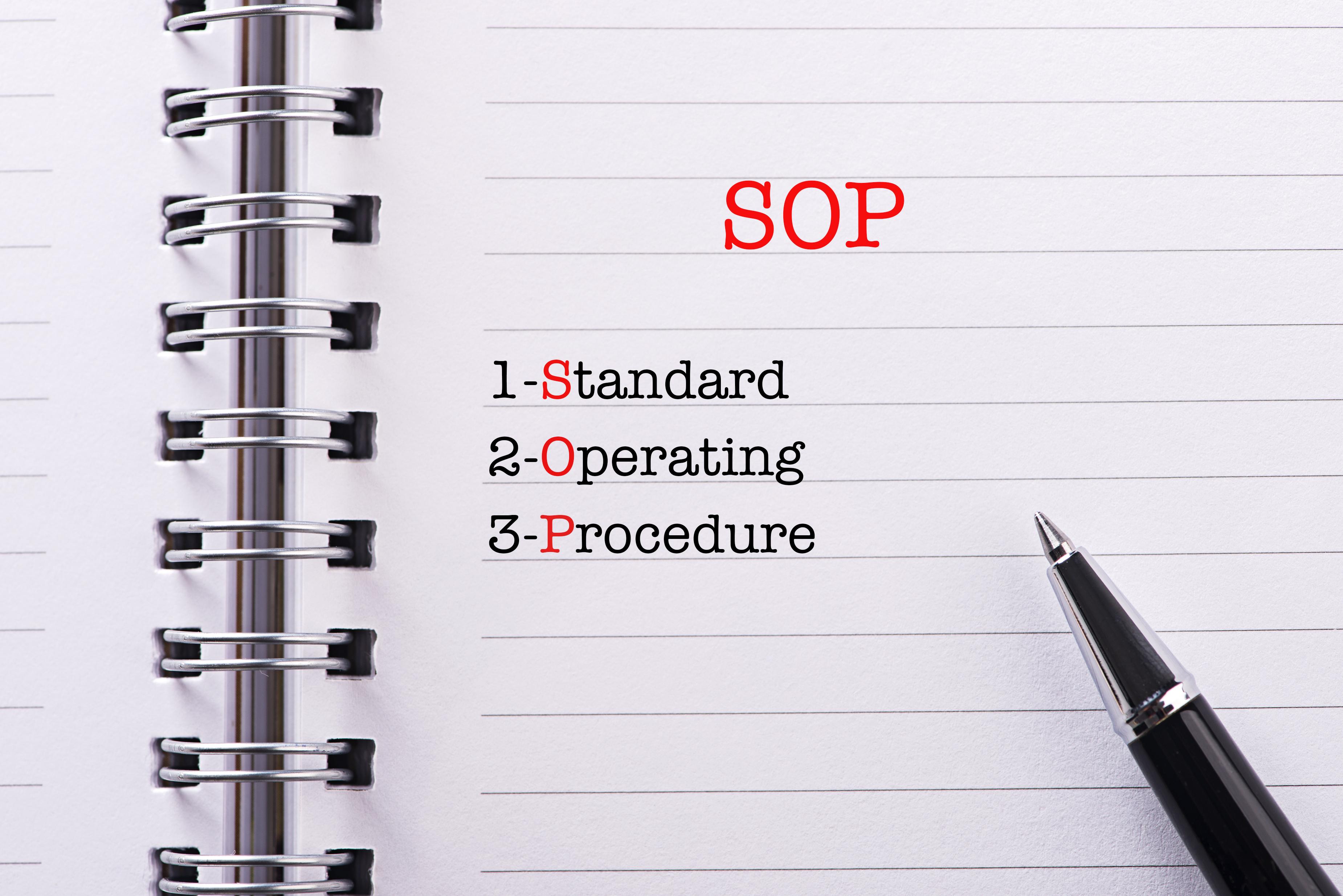 Standard Operating Procedure Sop A Smart Development Procedure