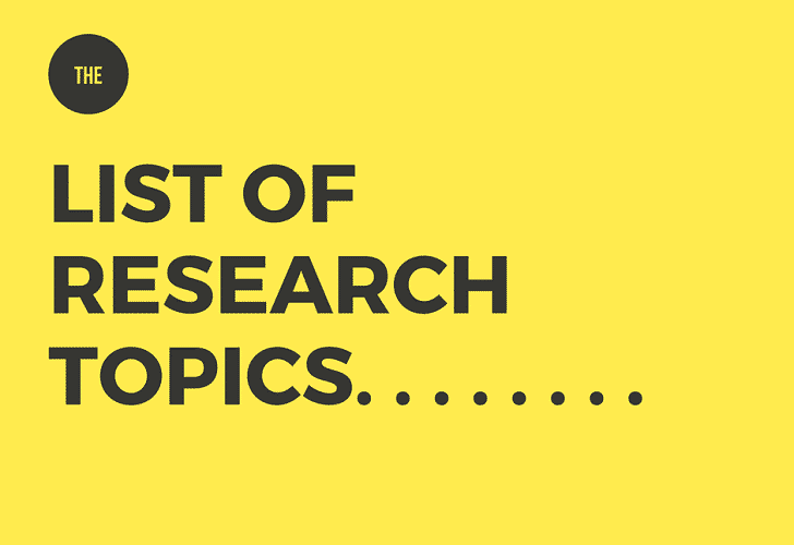 list of topics for research paper